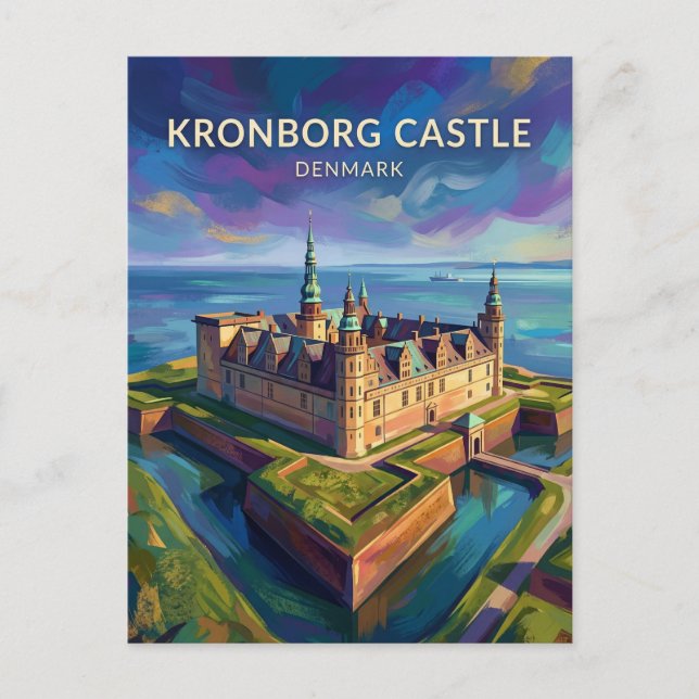 Kronborgs slott Danmark Vykort (Framsida)