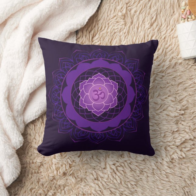 Kronchakran Mandala -Sahasrara Med Om Kudde (Filt)