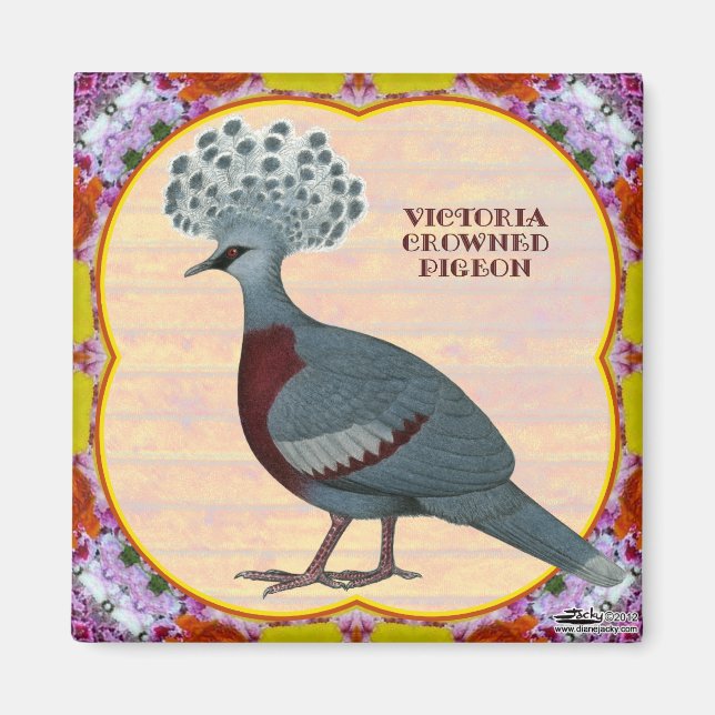 Kronduvans blommor magnet (Framsidan)