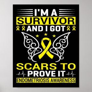 Kronic Sjukdom Endo Warrior Endometriosis Awarene Poster