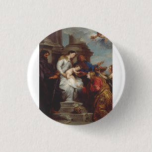 Kröningen av Sankt Rosalia av Anthony van Dyck Knapp