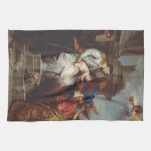 Kröningen av Sankt Rosalia av Anthony van Dyck Kökshandduk