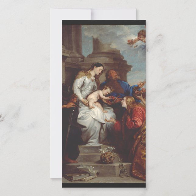 Kröningen av Santa Rosalia av Anthony van Dyck (Framsida)