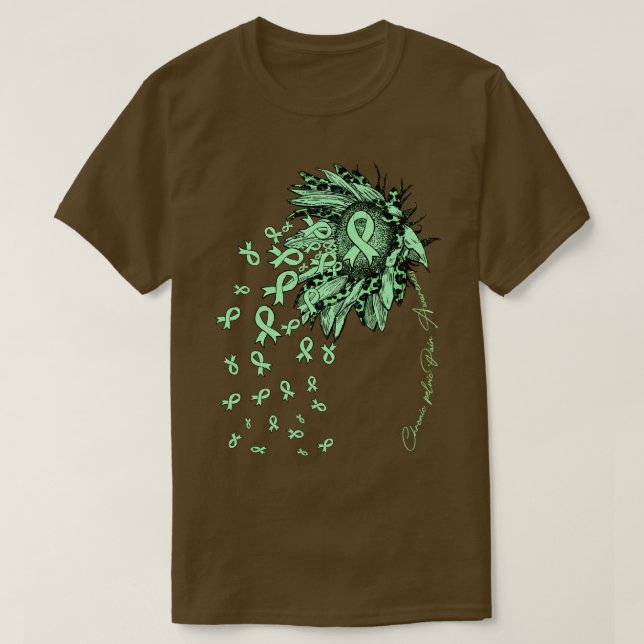 Kronisk bäckensmärta Medvetenhet Solrosbonusslor T Shirt (Design framsida)