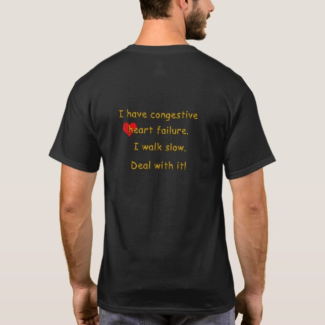 Kronisk hjärtsvikt tee shirt (Baksida)