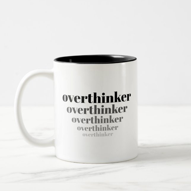 Kronisk överanalysator-mugg Två-Tonad mugg (Vänster)