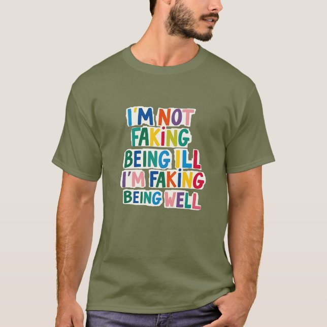 Kronisk sjukdom, osynlig dysplantat, Spoonie T Shirt (Framsida)