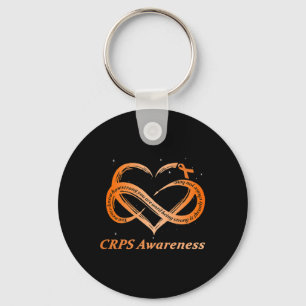 Kronisk smärta Orange Ribbon Rsd Crps Nyckelring