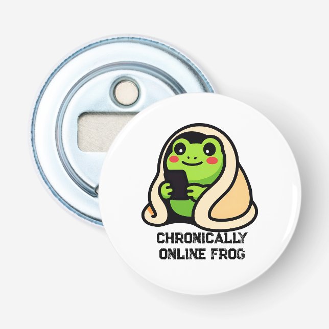 kroniskt online Groda Roligt Meme Flasköppnare (Framsidan)
