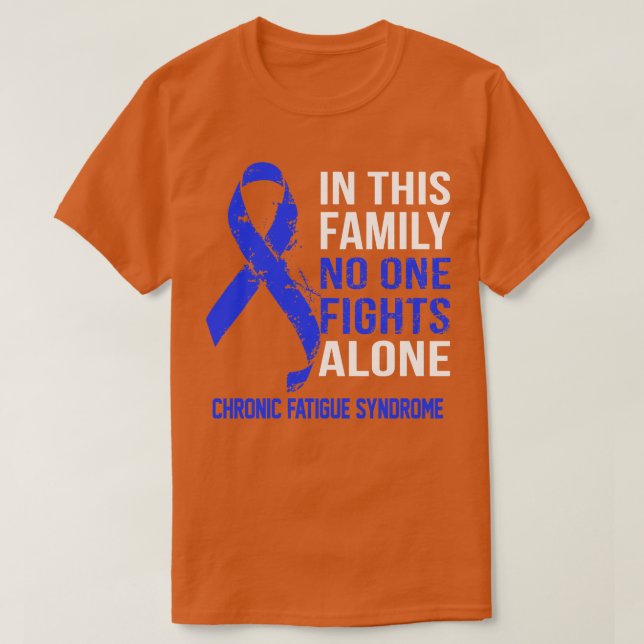 KRoniskt trötthetssyndrom Medvetenhet ingen kämpar T Shirt (Design framsida)