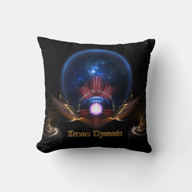 Krono Dynamic Fractal Art Decorative Pillow Kudde (Framsida)
