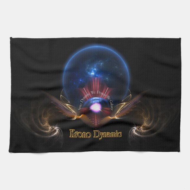 Krono Dynamic Fractal Art Kitchen Towel Kökshandduk (Horisontell)