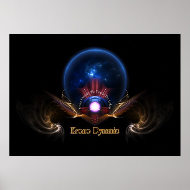 Krono Dynamic Fractal Art Poster (Framsidan)