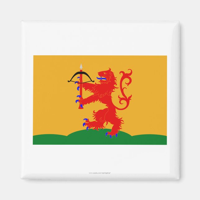 Kronobergs län flagga magnet (Framsidan)