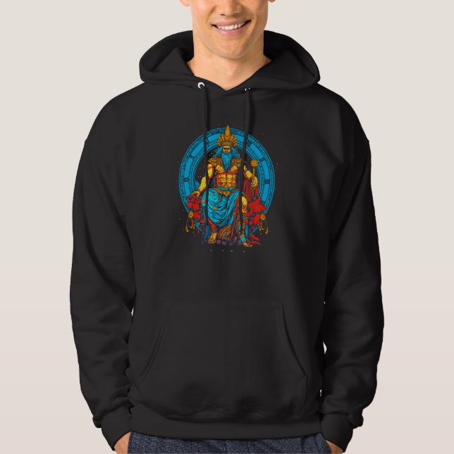 Kronos grekisk mytologi gud hoodie (Framsida)