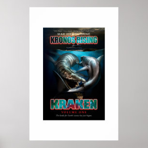 Kronos Stigning: Kraken vol. 1 Pliosaur VS Megalod Poster