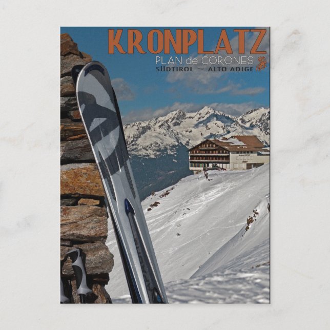 Kronplatz Skis Vykort (Framsida)