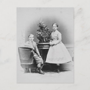 Kronprins Rudolf av Österrike med syster Gisela Vykort