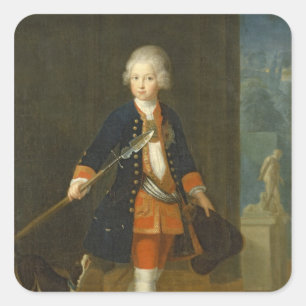 Kronprinsen Frederick II Fyrkantigt Klistermärke