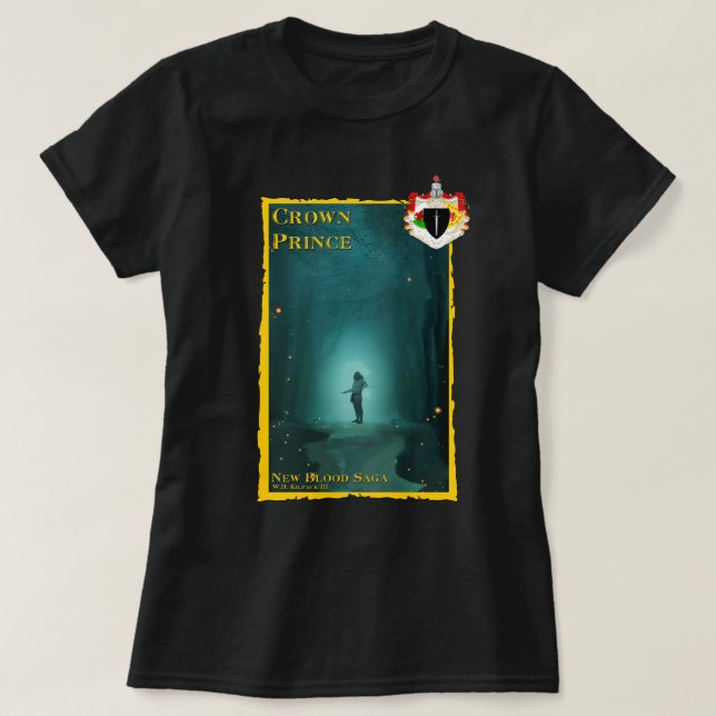 Kronprinsens damt-shirt t shirt (Design framsida)