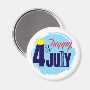 Krönt 4:e juli magnet