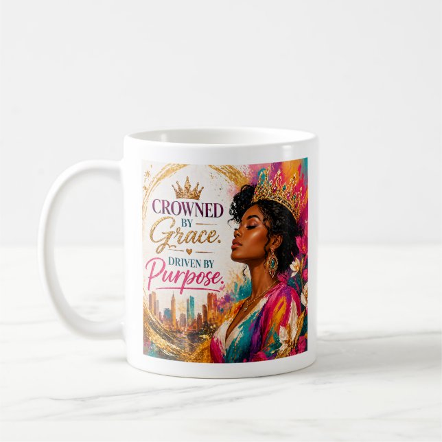 Krönt av nåd. Driven av syfte Kaffemugg (Vänster)