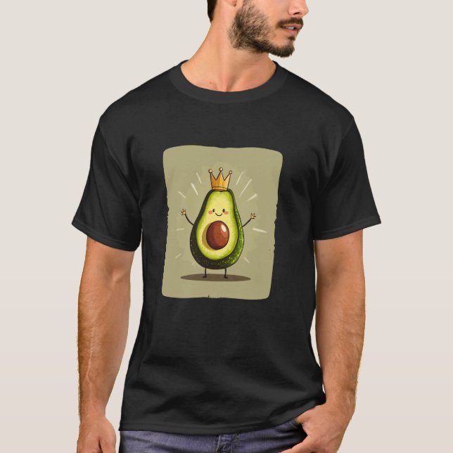 Krönt Avokado för en God Regel T Shirt (Framsida)
