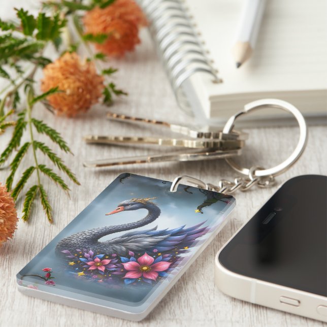 Krönt Månsvan – Väktare av den Tysta Sjön. (Högra Framsidan)