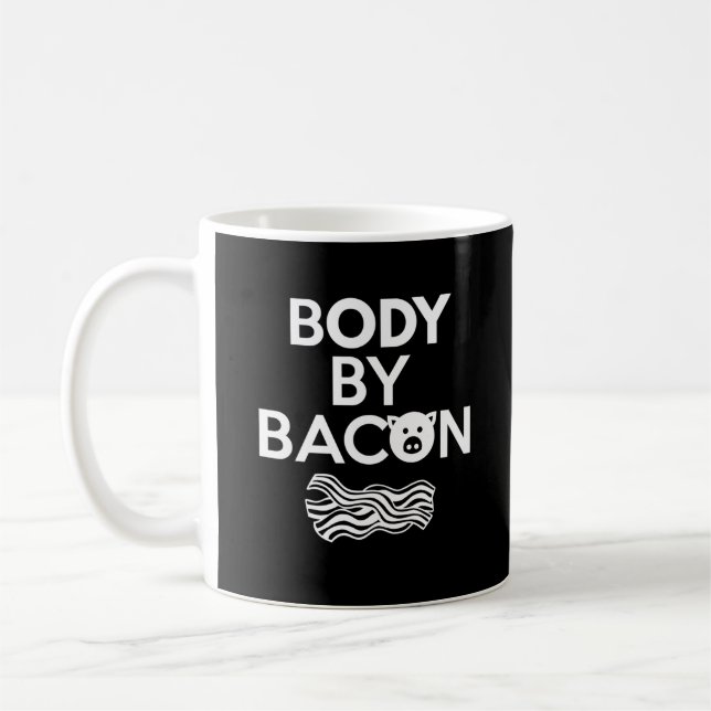 Kropp av Bacon Funny Bacon Älskare Kaffemugg (Vänster)