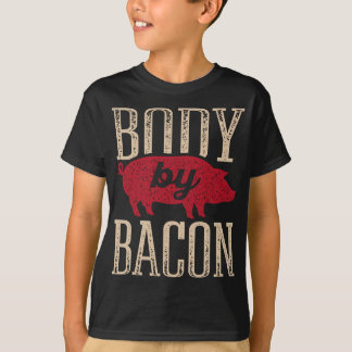 Kropp av Bacon Keto Lågkarb Ketogen Tjock T Shirt