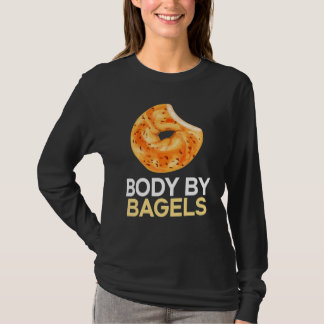 Kropp av Bagels Foodie Bread Bakery Food Jewl 1 T Shirt