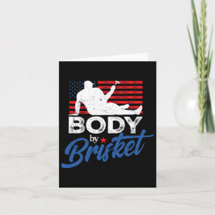 Kropp av Brisket Bbq Funny Bod Kort