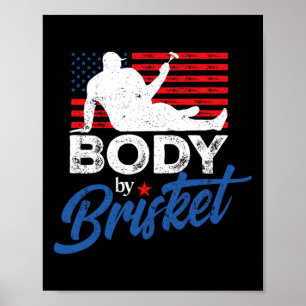 Kropp av Brisket Bbq Funny Bod Poster