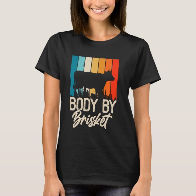 Kropp av Brisket BBQ T Shirt (Framsida)