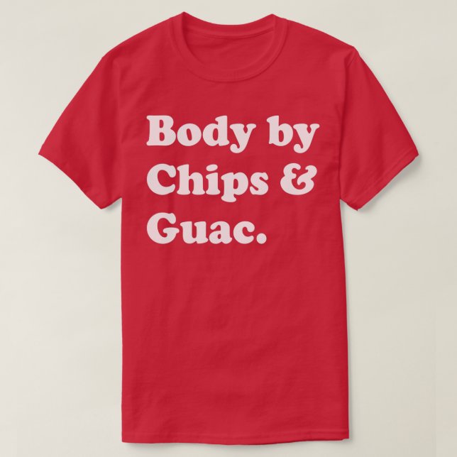 Kropp av Chip och Guac Guacamole Avocado T Shirt (Design framsida)