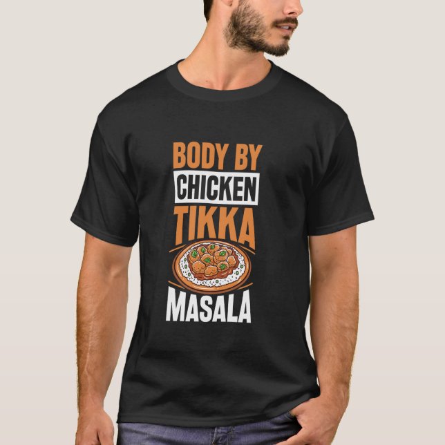 Kropp av kyckling tikka masala t shirt (Framsida)