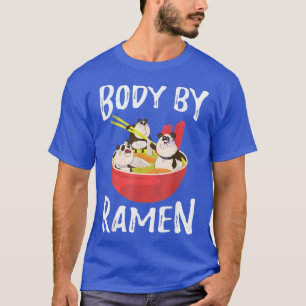 Kropp av Ramen Japanska Noodles Kawaii Anime Panda T Shirt
