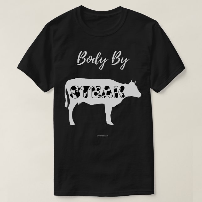 Kropp av Steak Keto - Låg karb T Shirt (Design framsida)