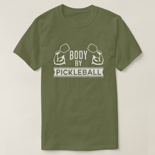 "Kropp efter Pickleball" Shirt Tee Shirt (Design framsida)