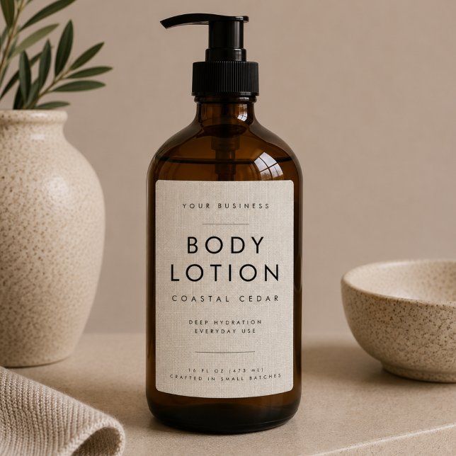 Kropp lotion linne etikett (Skapare uppladdad)