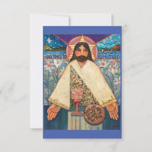 Kropp och blod, Eucharist-bönekort (Framsida)