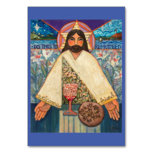 Kropp och blod, Eucharist-bönekort Bordsnummer