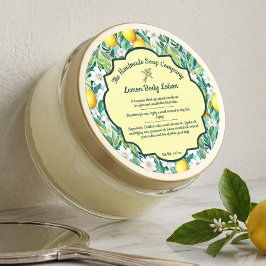 Kropp smör Citron Kosmetik Burk Etikett