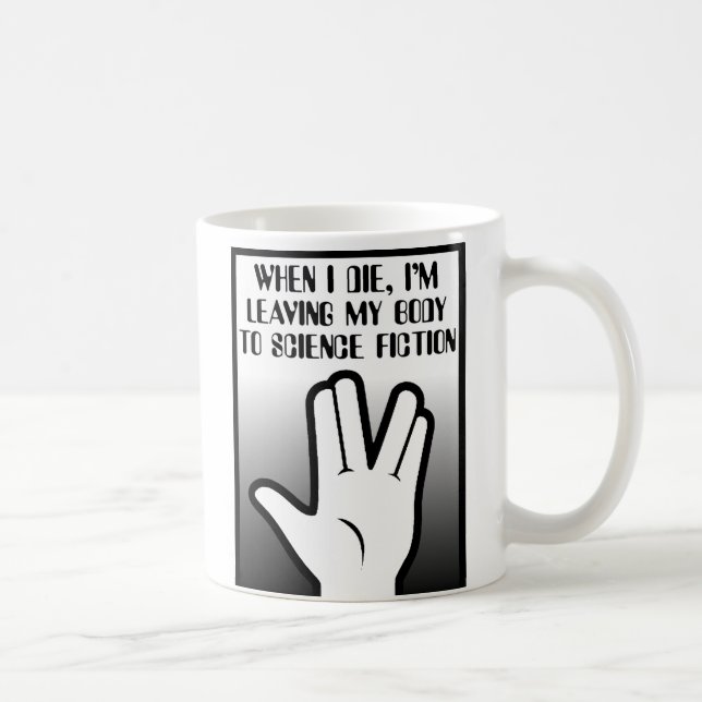 Kropp Till Science Fiction Rolig Mugg (Höger)