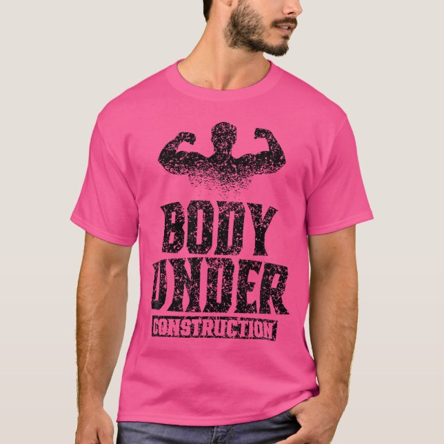 Kropp under konstruktion Weightlift Deadlift Wei T Shirt (Framsida)