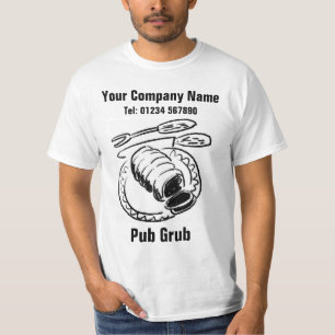 Kroppersonal som serverar mat eller pubgrub t shirt
