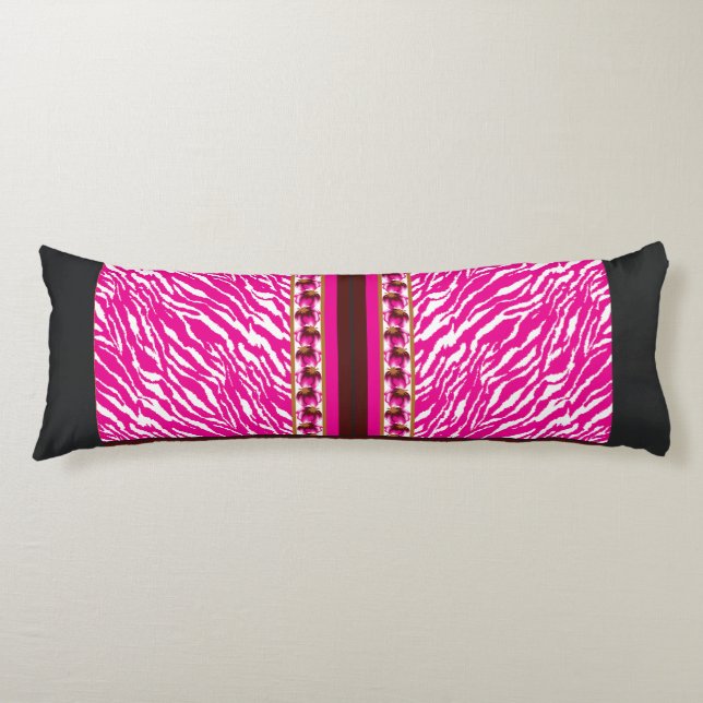 Kropps kudde | Rosa zebra | Modern accent (Framsidan)