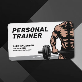 Kroppsbyggande & Fitness Personlig Tränare Visitkort