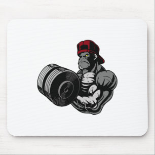 Kroppsbyggande Gorilla Träningsgym Styrketräning Musmatta