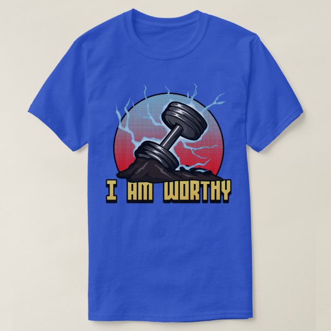 Kroppsbyggande med hantlar 3 t shirt (Design framsida)